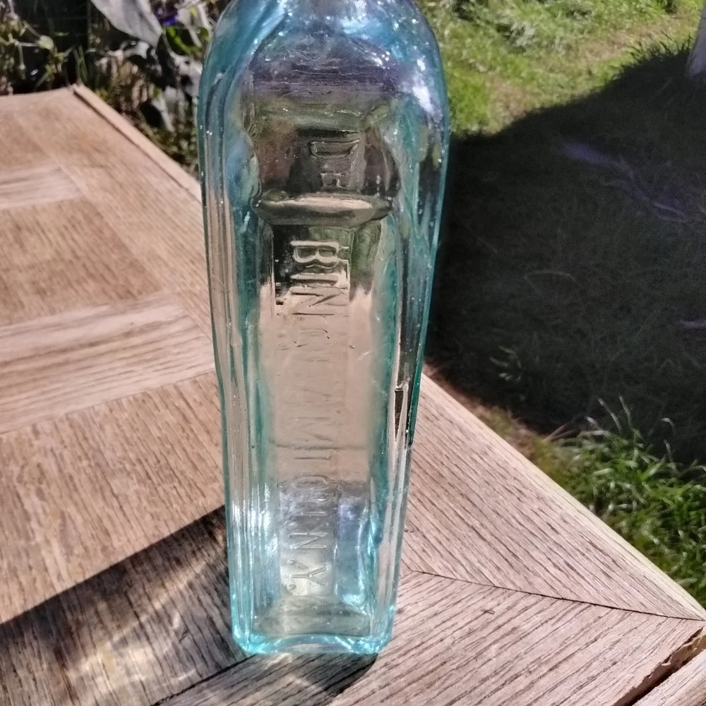 Antique glass bottle